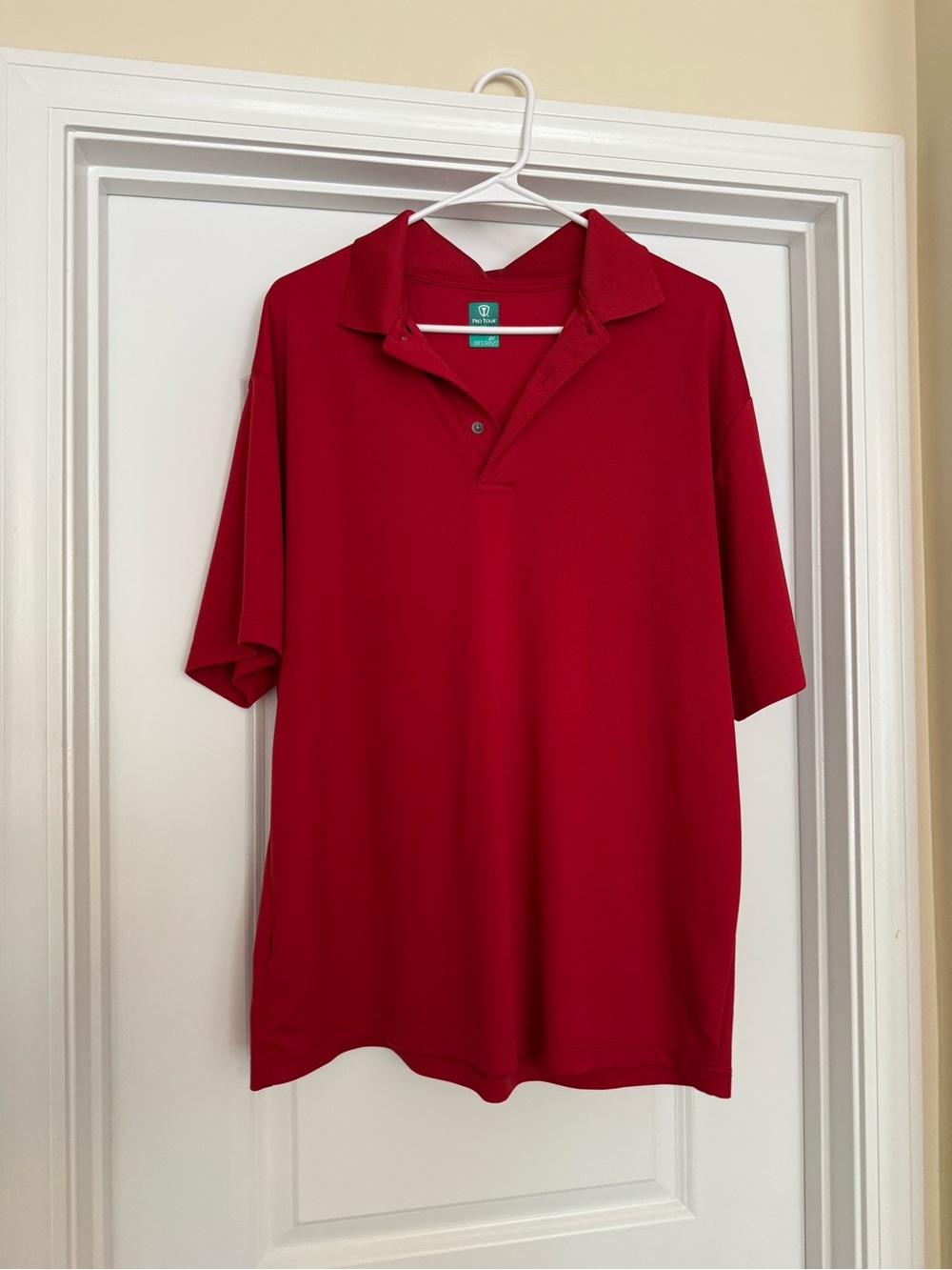 Men's Red Polo Shirt - Classic Performance Short Sleeve